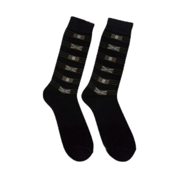 Black designer socks