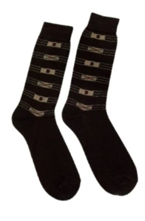 Dark brown cotton socks