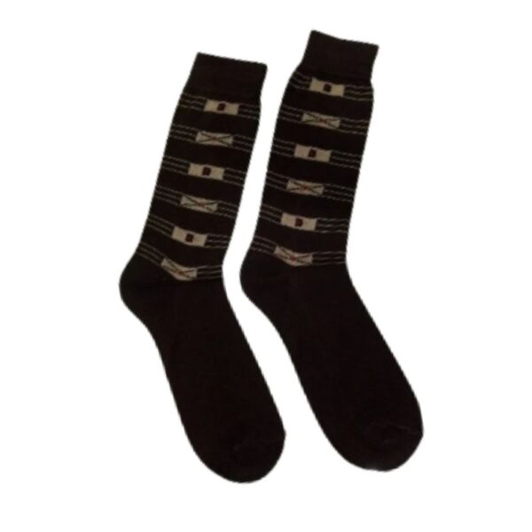 Dark brown cotton socks