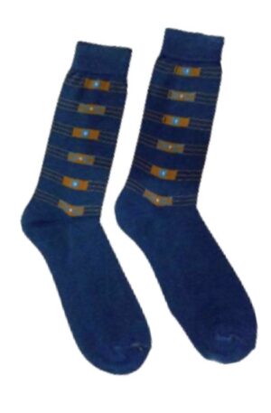 Blue designer socks