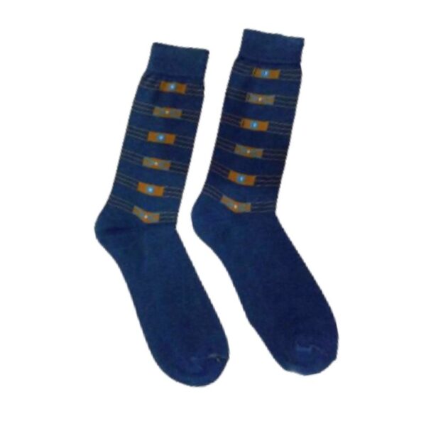 Blue designer socks