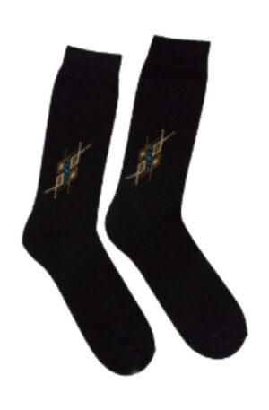 Black designer socks