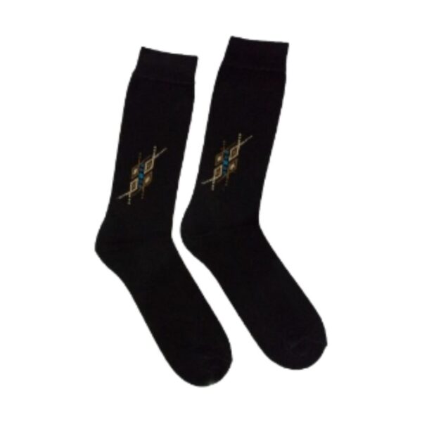 Black designer socks