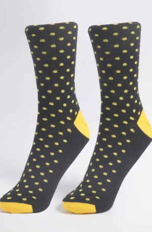 Black designer socks